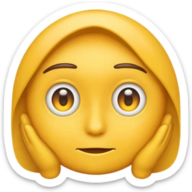 Emoji side eying someone or judging them. sticker