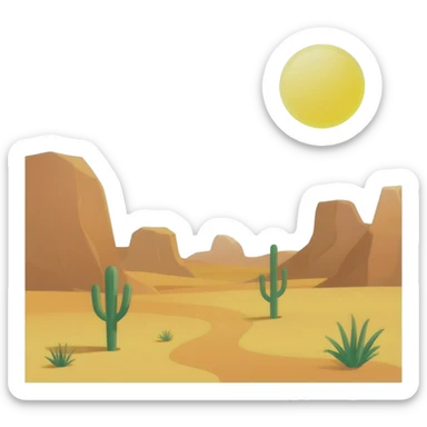 Desert sticker