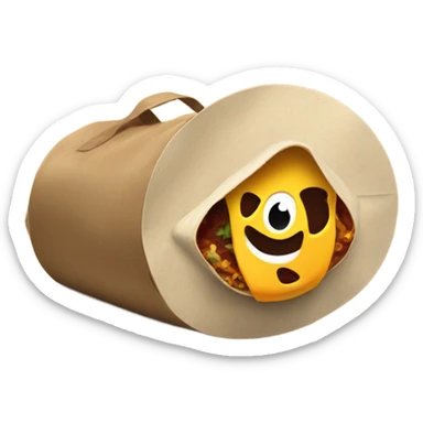 Evil Taco Bell bag sticker