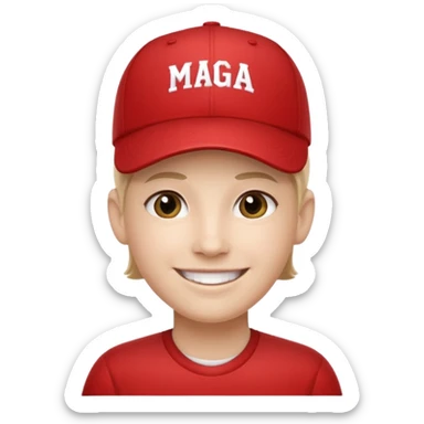 HAT with MAGA sticker