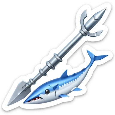 harpoon sea sticker