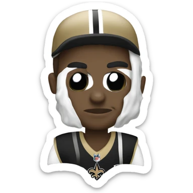 New Orleans saints fan sticker