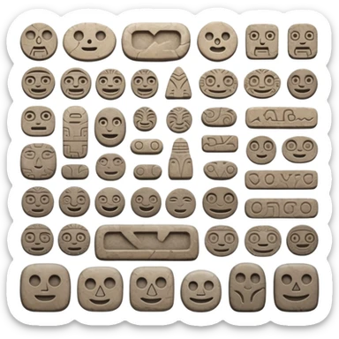 EMOJI DE LA EPOCA PRE INCAICA sticker