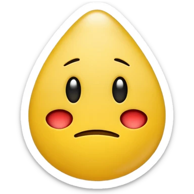 sad emoji just like in the pacman  sticker