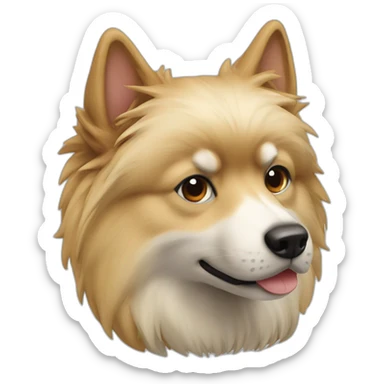 zwergspitz ponte preta sticker