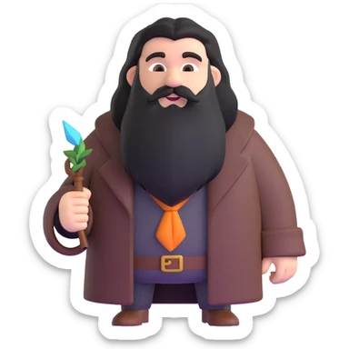Hagrid from Harry Potter sticker