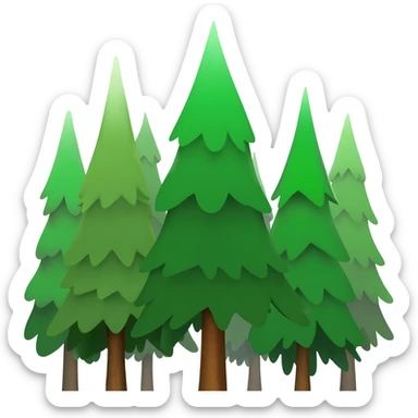 Forest sticker