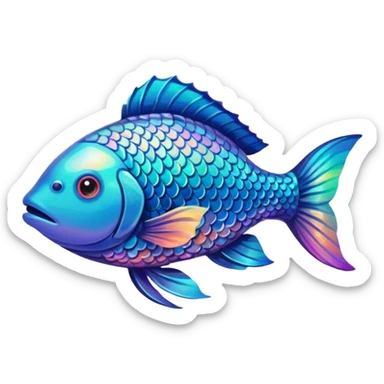 fish swimming sticker