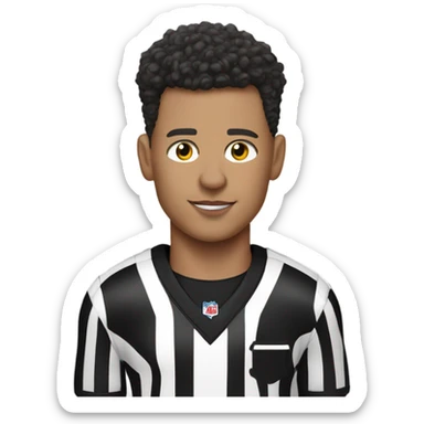 Mahomes in ref jersey sticker