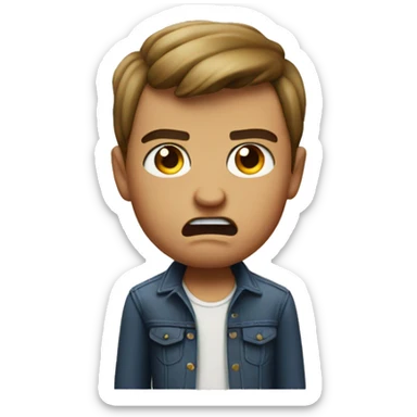 memoji angry boy sticker