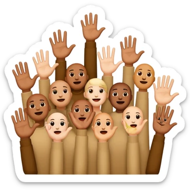 Hand Emojis of gang sings sticker