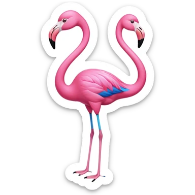 Blue Flamingo 🦩 sticker