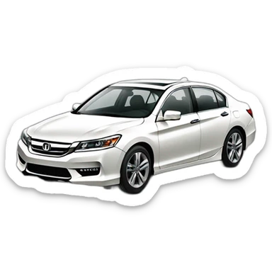 Honda accord white 2015 sticker
