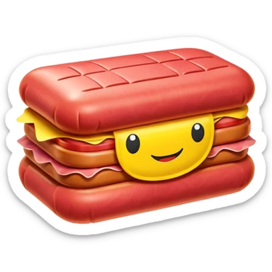  SPAM meat jeff koons style inflatable abstract art sculpture  sticker