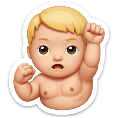 small baby fist sticker