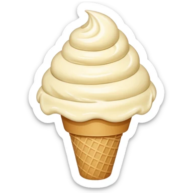 shy vanilla ice cream with a swirl sticker