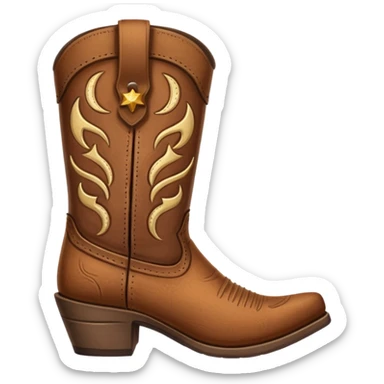 cowboy boot  sticker