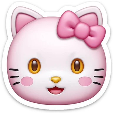 cute hello kitty emojis sticker