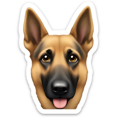 Berger allemand noir sticker