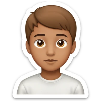 Niño Adolescente de piel morena clara  sticker