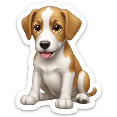 Chiens qui leche sticker
