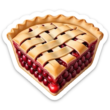 slice of cherry pie sticker