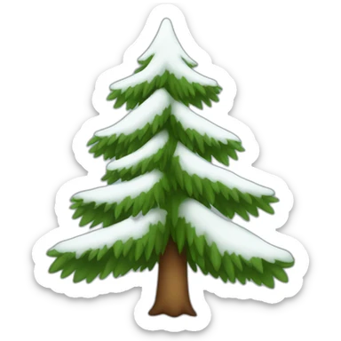 fir tree sticker