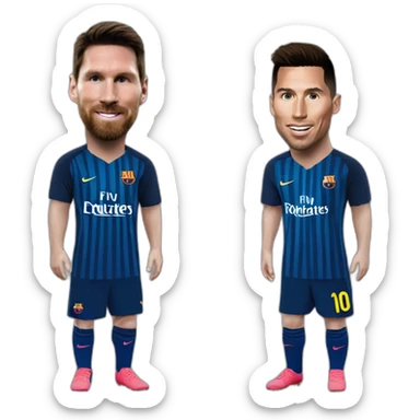 Emoji de messi y cristiano sticker