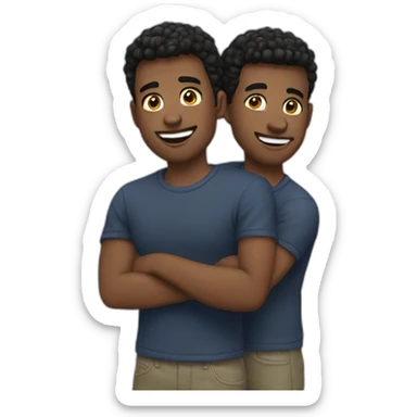 2 amazing gay boys sticker