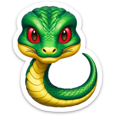 Una vivora con una playera guinda qué dice escrito "MORENA " sticker