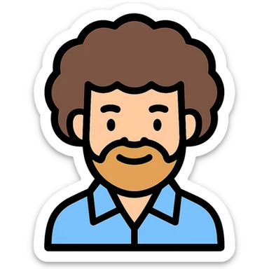 bob ross sticker