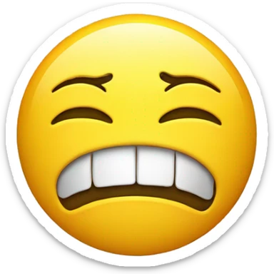 A smiley that looks utterly disgusted. sticker