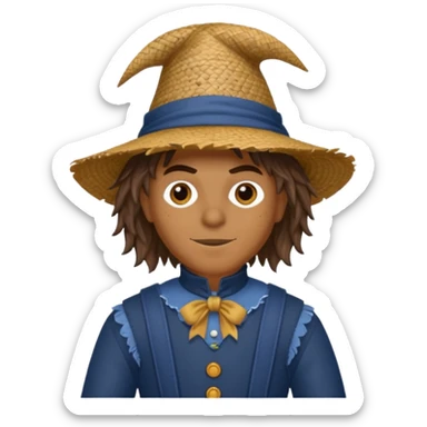 Scarecrow from The Land of Oz with dark blue outfit sticker