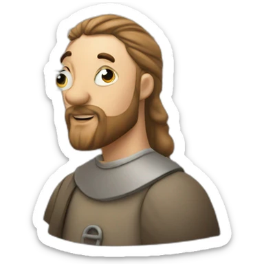 medieval architect drawing on a floor plan sticker