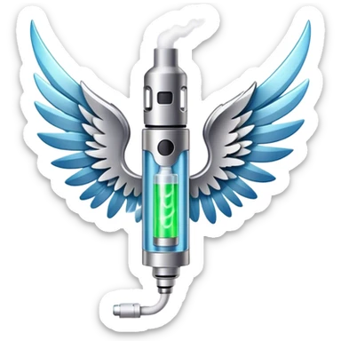 a vape with wings  sticker