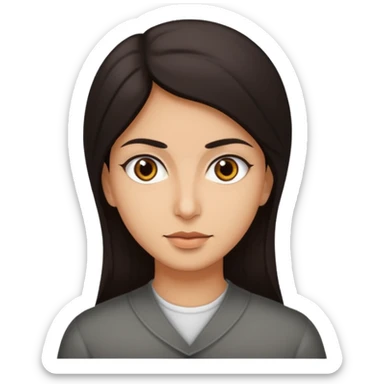 portrait of iranian civilian with neutral expression sticker