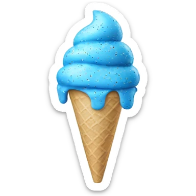 blue ice cream sprinkles  sticker
