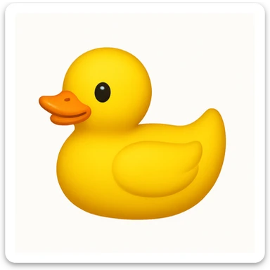 yellow rubber duck emoji sticker