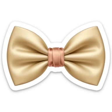 Nœud papillon beige sticker