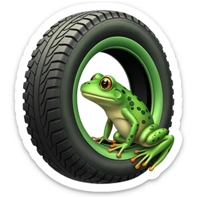 Frog Tire sticker