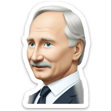 Putin with Lukashenko in hend sticker