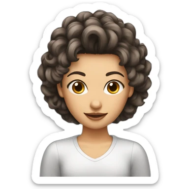 coupe cheveux court avec houpette sticker