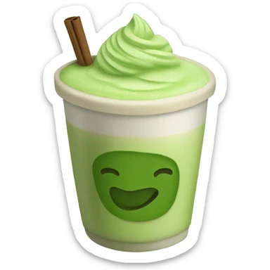 matcha tea latte sticker
