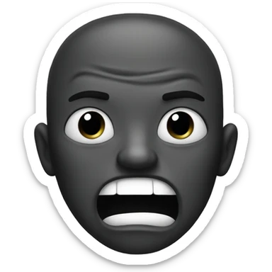 Mad emoji saying “toxic” sticker