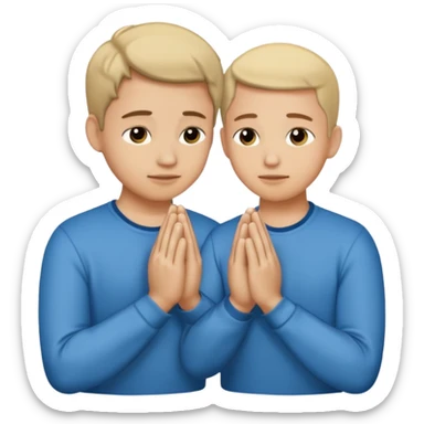 Praying hands sticker