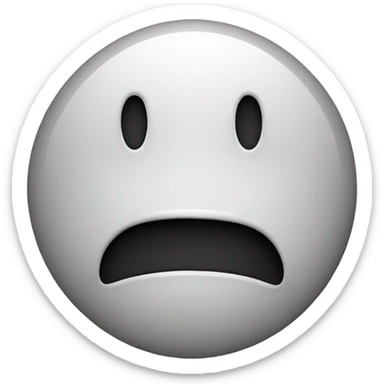 Sad smiley face sticker