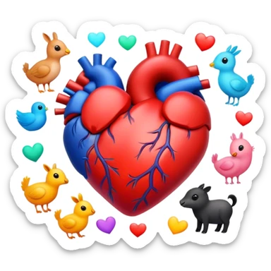 Corazón ❤️ 
Animales 
 sticker