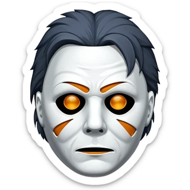 a máscara DO MICHAEL MYERS está muito feia, não está fiel ao personagem  sticker