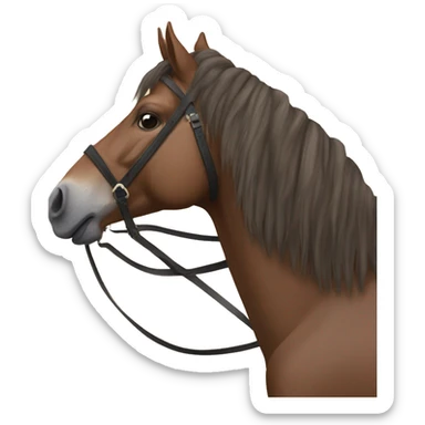 ahorse, ahorseback, and horseback: on the back of a horse sticker