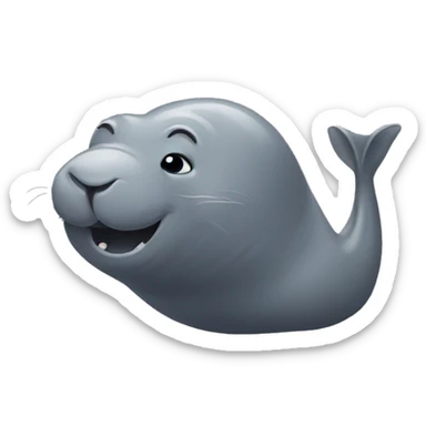 Seal with elephant trunk sticker
